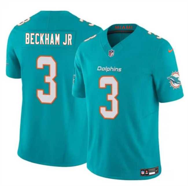 Men & Women & Youth Miami Dolphins #3 Odell Beckham Jr Aqua 2023 F.U.S.E Vapor Limited Stitched Jersey->los angeles rams->NFL Jersey